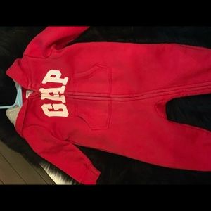 Gap lined hooded toddler onesie